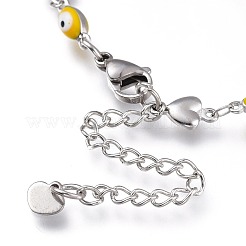 Bracelets à maillons en acier inoxydable 304&nbsp;BJEW-M203-05P-B