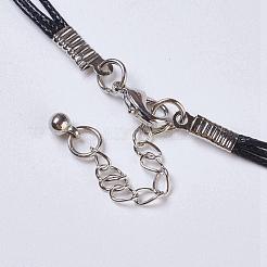 Collana a più strati in corda cerata&nbsp;NJEW-P185-A06
