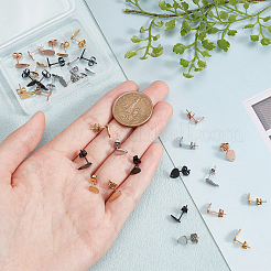 32 Stück 16 Stil 304 Edelstahl Ohrstecker Zubehörse&nbsp;STAS-MA0001-08