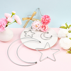 20 stücke 4 arten eisen ring für diy woven net/web mit feder&nbsp;IFIN-SP0001-52