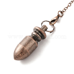 Wünschelrutenpendel aus messingfarbenem Gestell mit großen Anhängern&nbsp;KK-H444-03