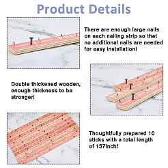 Sperrholz-Nagelleiste für Teppich&nbsp;AJEW-WH0460-130