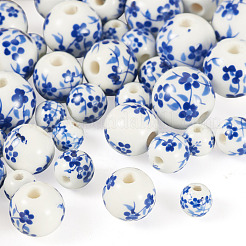 40 pièces 4 styles de perles en porcelaine faites à la main&nbsp;PORC-TADJ0001-08B