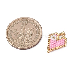 Perlen Herz Charms&nbsp;PALLOY-MZ01147-03