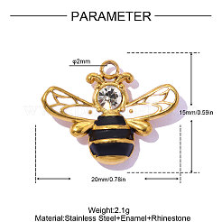 304 Edelstahl-Emaille-Anhänger&nbsp;STAS-OY019-58G