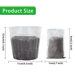 Pot de jardin en plastique transparent&nbsp;TOOL-GA0001-37