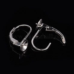 925 orecchini a monachella in argento sterling placcato rodio anti-ossidazione&nbsp;STER-I017-084I-P
