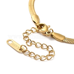 Ionenplattierung (IP) 304 Edelstahl Fischgräten-Kettenarmband für Männer und Frauen&nbsp;BJEW-E058-01B-G