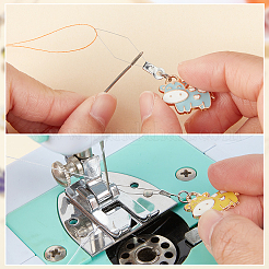 16 Stück 8 Stil 304 Edelstahl-Einfädler&nbsp;DIY-AB00050
