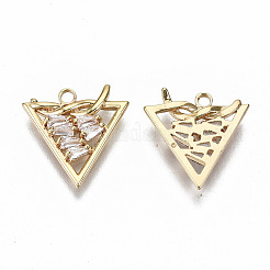 Pendentifs en laiton zircon cubique transparent&nbsp;KK-S356-170G-NF
