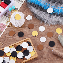 50 etiqueta de cuero sintético de 5 colores&nbsp;DIY-PH0030-33A