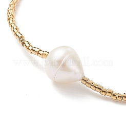 Set di braccialetti elasticizzati con perline di semi di vetro e perle naturali in stile 3 pz 3 per donna&nbsp;BJEW-JB08889