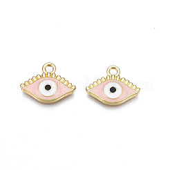 Colgantes de esmalte de aleación chapados en oro claro&nbsp;LS-ENAM-T009-87D-01