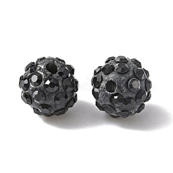 Handgemachte Fimo-Perlen Strass&nbsp;CLAY-WH0010-01B