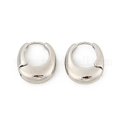 Orecchini a cerchio in ottone per le donne&nbsp;LS-EJEW-U041-01P