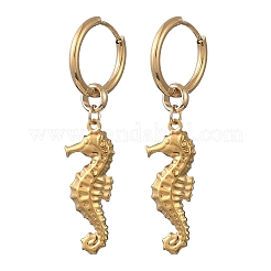 Boucles d'oreilles pendantes créoles en acier inoxydable 304&nbsp;EJEW-JE07267-01