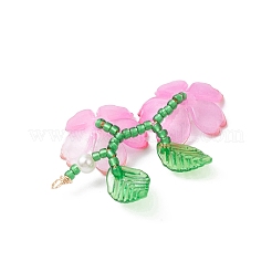 Blumenanhänger aus Glasperlen&nbsp;PALLOY-MZ00989