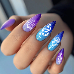 Plantillas de arte de uñas diy de acero inoxidable&nbsp;MRMJ-WH0092-056