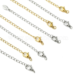 8 Stück 4 Stile 304 Edelstahl Kettenverlängerung&nbsp;FIND-FS0002-95