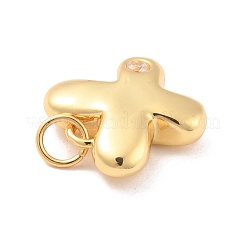 Pendenti ecologici in ottone con micro pavé di zirconi&nbsp;KK-K268-19G