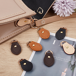 8 boucle en D en cuir de vache 4 couleurs&nbsp;FIND-BBC0003-75A