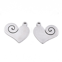 Pendentifs en acier inoxydable 201 anti-ternissement&nbsp;STAS-S081-086