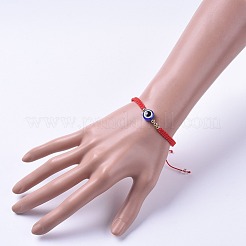 Bracelets de perles tressées en fil de nylon&nbsp;X-BJEW-JB04769-01