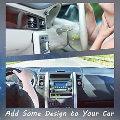 14pcs clips d'évent de voiture en verre mauvais œil&nbsp;AJEW-OC0003-31