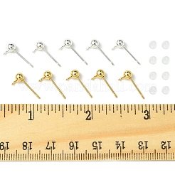 40 Stück 2 Farben 304 Edelstahl Ohrstecker Zubehörse&nbsp;STAS-FS0001-57