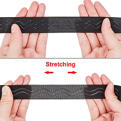 Elastico antiscivolo in silicone antiscivolo in poliestere&nbsp;SRIB-WH0006-22A-01