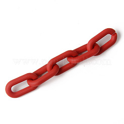 Anelli di collegamento in acrilico stile gommato&nbsp;OACR-N011-004C
