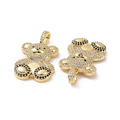 Ottone micro spianare pendenti zirconi&nbsp;ZIRC-F134-29G-01