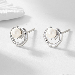 Schlichte und elegante 925 Silber Ohrstecker für Damen&nbsp;NN9248-2