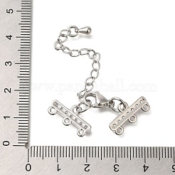 Rack de latón chapado broches pinza de langosta&nbsp;KK-F883-18P
