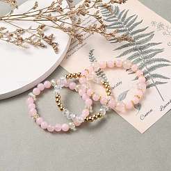 Set di bracciali con perline elasticizzate multistrato&nbsp;BJEW-JB05755-02