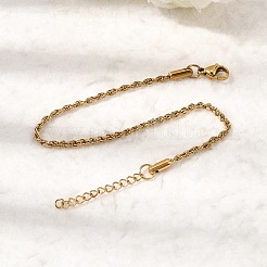 Bracelets à chaîne en acier inoxydable 304 pour femmes&nbsp;BJEW-P395-01G