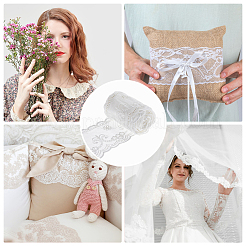 Ruban de dentelle brodé de fleurs en coton de 5 m&nbsp;OCOR-WH0097-64
