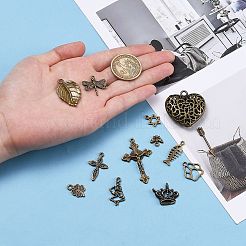 Pendentifs en alliage de style tibétain&nbsp;TIBEP-MSMC003-AB