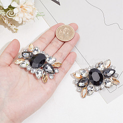 Clip con fibbia per scarpe staccabili in lega di vetro&nbsp;FIND-WH0423-73P-02