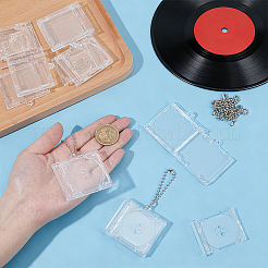 12 Beutel Plastik-CD-Hülle Anhänger Dekoration&nbsp;AJEW-OC0016-44B