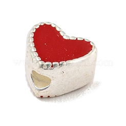 Argento a forma di cuore 925 perline in argento sterling&nbsp;STER-A031-02D