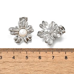 Ohrstecker-Beschläge aus Edelstahl 304&nbsp;EJEW-F361-15P