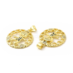 Ottone micro spianare pendenti zirconi&nbsp;KK-H441-31G