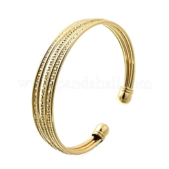 Offene Manschettenarmbänder aus Messing&nbsp;BJEW-Z093-01G