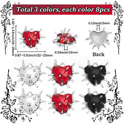 24 pz 3 colori pendenti in lega di stile tibetano&nbsp;FIND-SC0025-49