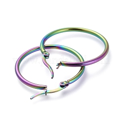 Pendientes de aro grandes de acero inoxidable 304&nbsp;EJEW-G260-02A-M