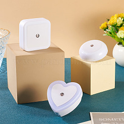 3 pz 3 stili ABS sensore di luce notturna a LED in plastica&nbsp;AJEW-TA0003-03