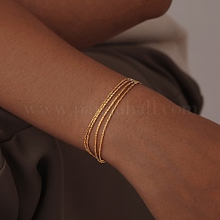 Mehrsträngige Armbänder aus Edelstahl&nbsp;PW-WGEA4EE-01