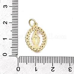 Pendentifs avec zircon cubiques à micro-pavés en laiton&nbsp;KK-P336-04D-G