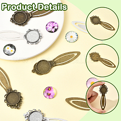 Kits de fabrication de marque-pages ronds et plats à faire soi-même&nbsp;DIY-SC0032-07A
